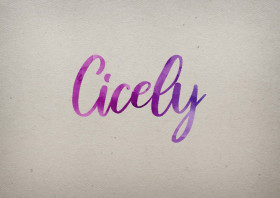 Cicely Watercolor Name DP