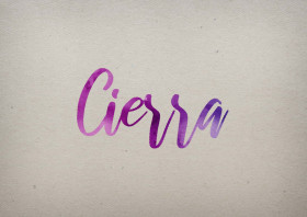 Cierra Watercolor Name DP