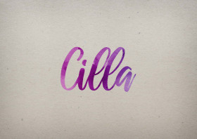Cilla Watercolor Name DP