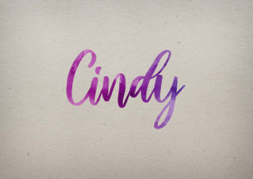 Cindy Watercolor Name DP