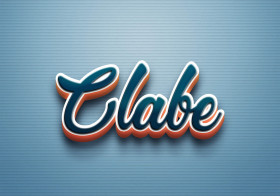Cursive Name DP: Clabe