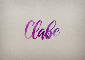 Clabe Watercolor Name DP