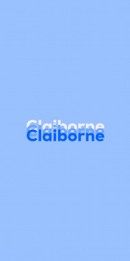 Name DP: Claiborne