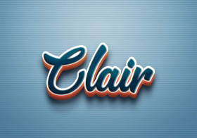 Cursive Name DP: Clair