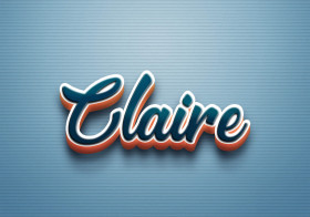 Cursive Name DP: Claire
