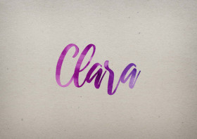 Clara Watercolor Name DP