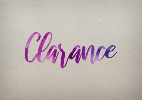 Clarance Watercolor Name DP