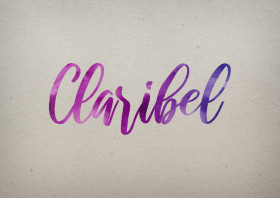 Claribel Watercolor Name DP