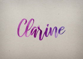 Clarine Watercolor Name DP