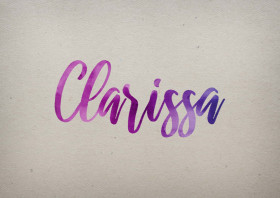 Clarissa Watercolor Name DP