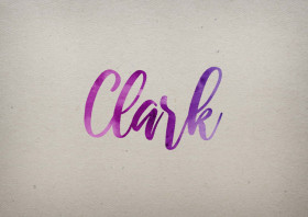 Clark Watercolor Name DP