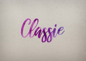 Classie Watercolor Name DP