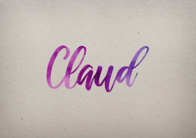 Claud Watercolor Name DP