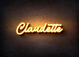 Glow Name Profile Picture for Claudette