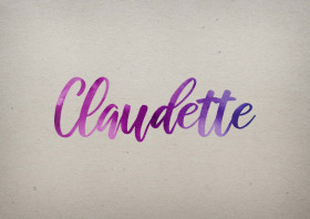 Claudette Watercolor Name DP