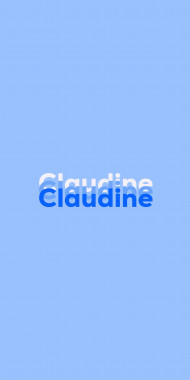 Name DP: Claudine