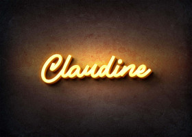 Glow Name Profile Picture for Claudine