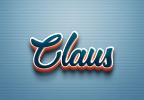 Cursive Name DP: Claus