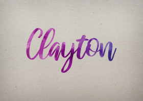 Clayton Watercolor Name DP