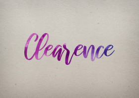 Clearence Watercolor Name DP