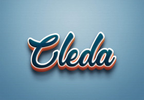 Cursive Name DP: Cleda