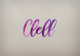 Clell Watercolor Name DP