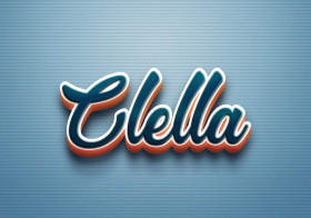 Cursive Name DP: Clella