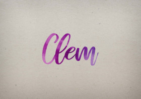 Clem Watercolor Name DP