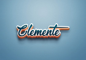 Cursive Name DP: Clemente