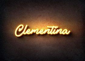 Glow Name Profile Picture for Clementina