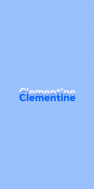 Name DP: Clementine