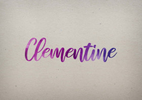 Clementine Watercolor Name DP