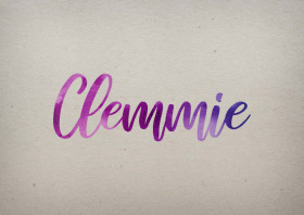 Clemmie Watercolor Name DP
