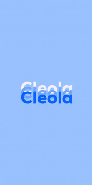 Name DP: Cleola