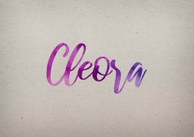 Cleora Watercolor Name DP