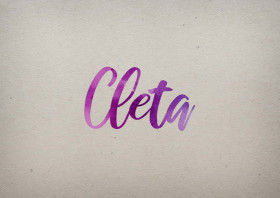 Cleta Watercolor Name DP