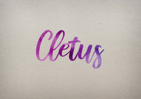 Cletus Watercolor Name DP