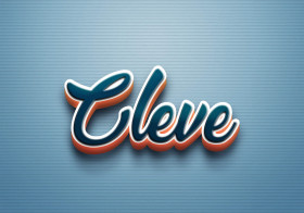 Cursive Name DP: Cleve