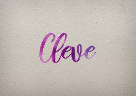 Cleve Watercolor Name DP