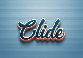 Cursive Name DP: Clide