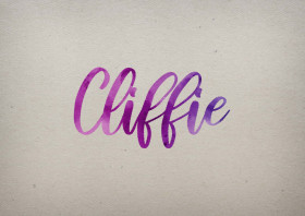 Cliffie Watercolor Name DP