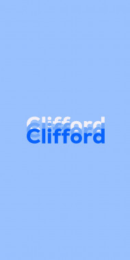 Name DP: Clifford