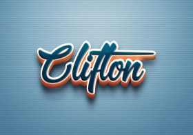 Cursive Name DP: Clifton