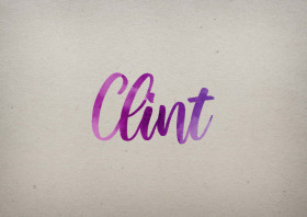 Clint Watercolor Name DP