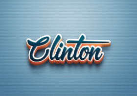Cursive Name DP: Clinton