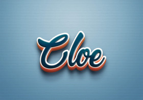 Cursive Name DP: Cloe