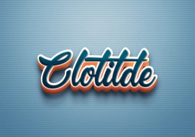 Cursive Name DP: Clotilde