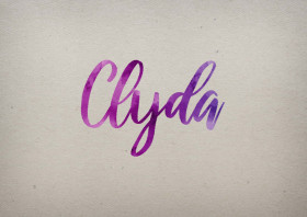 Clyda Watercolor Name DP