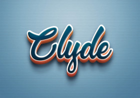 Cursive Name DP: Clyde