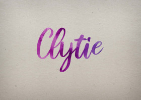 Clytie Watercolor Name DP